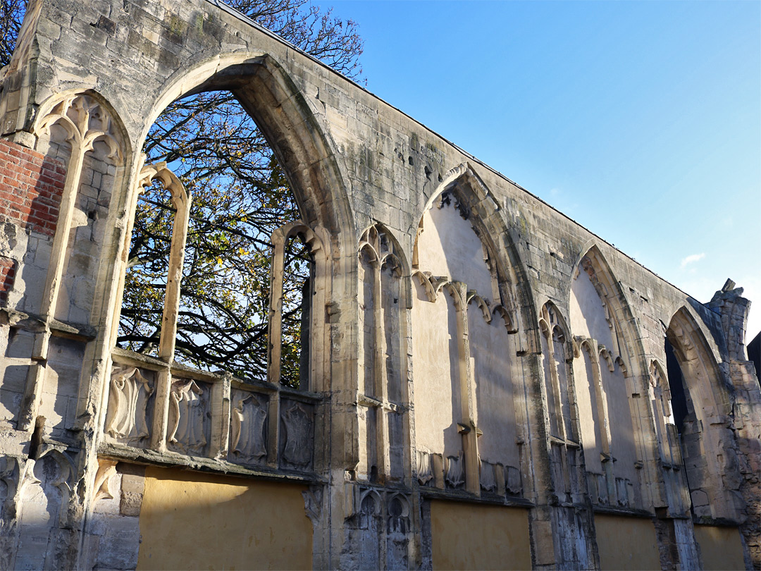 North wall - interior