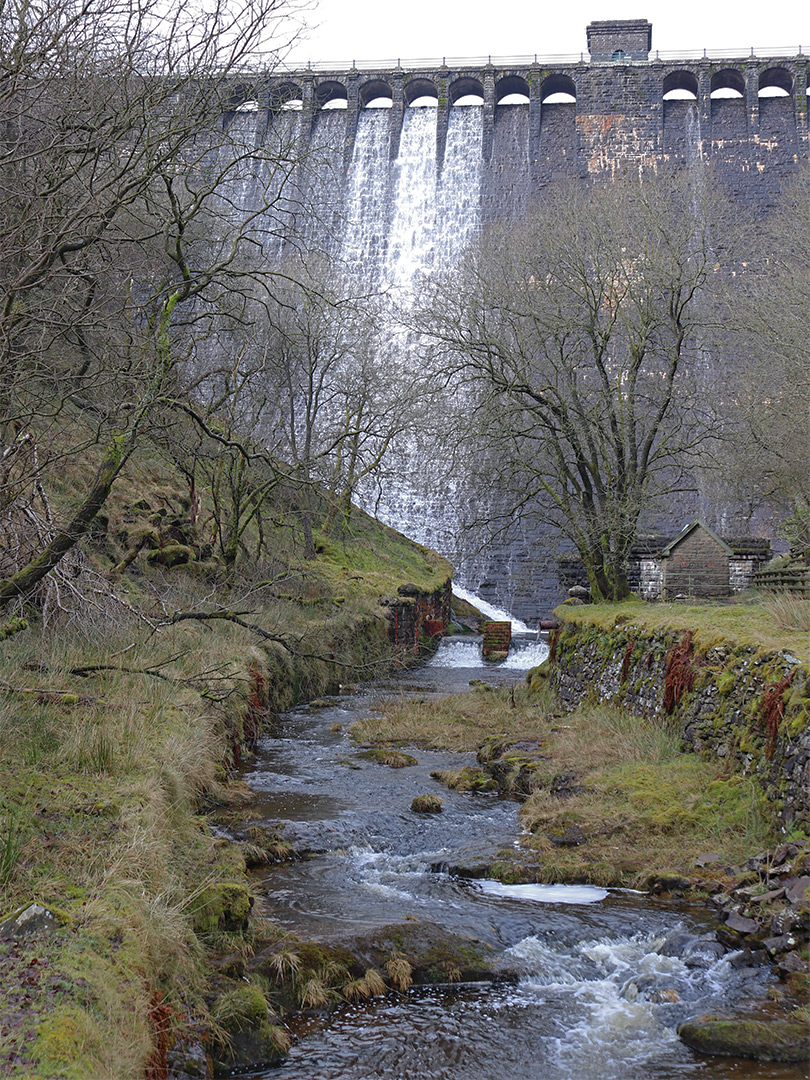 River below the dam