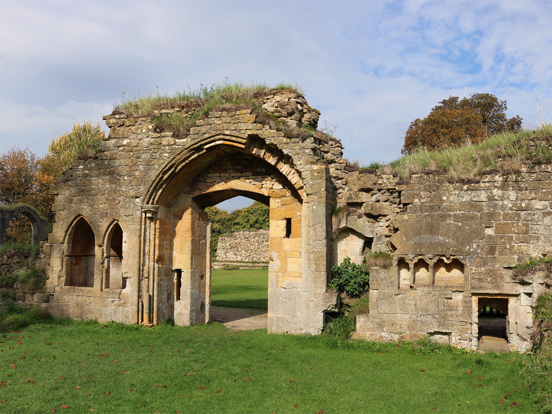 Wall of the frater