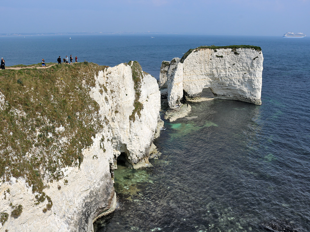 Cliffs to the south