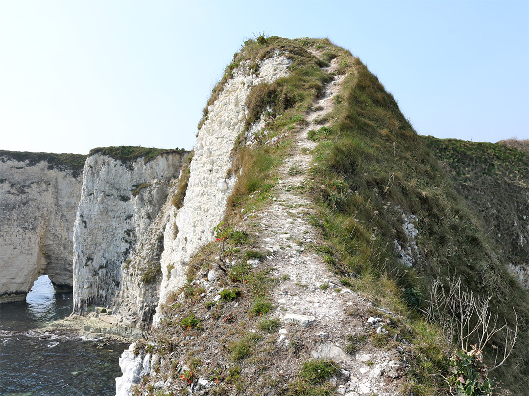 Narrow ridgeline