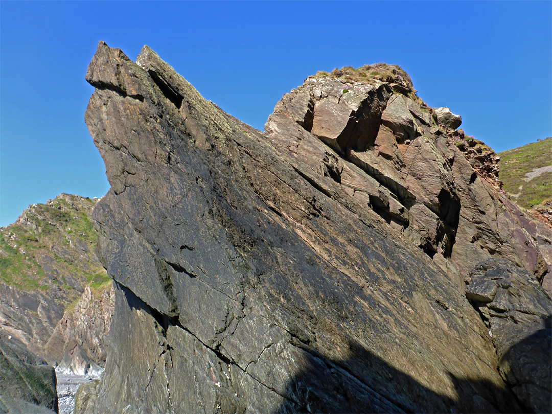 Angled rocks