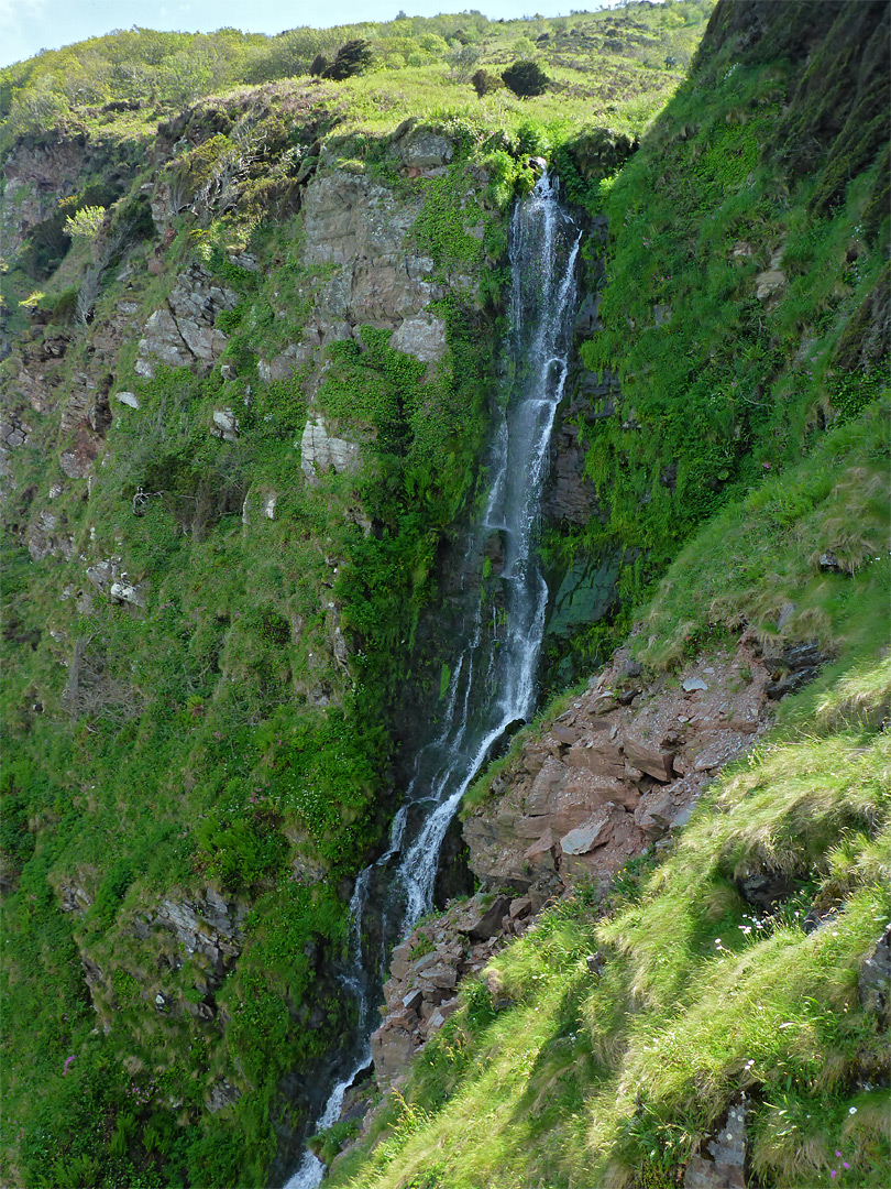 Tall waterfall