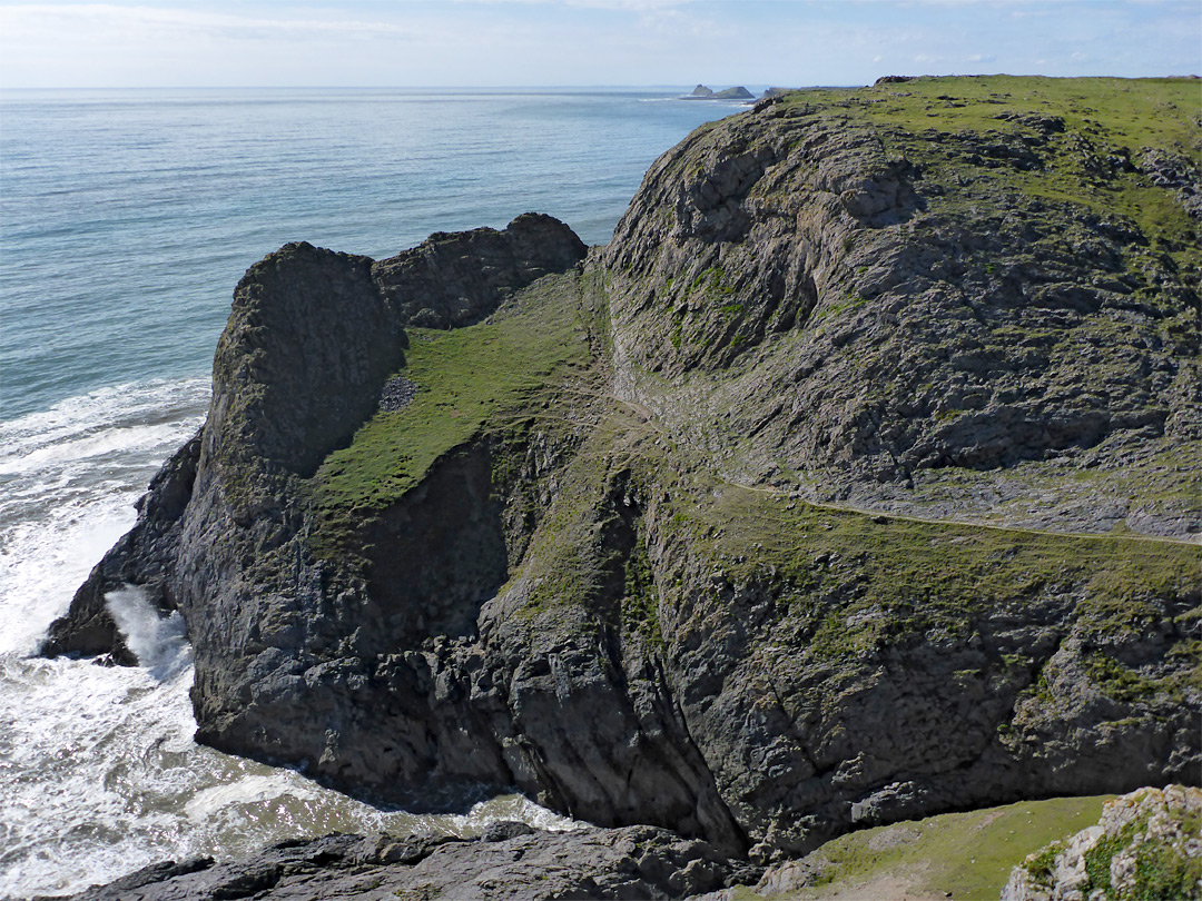 Rugged cliffs