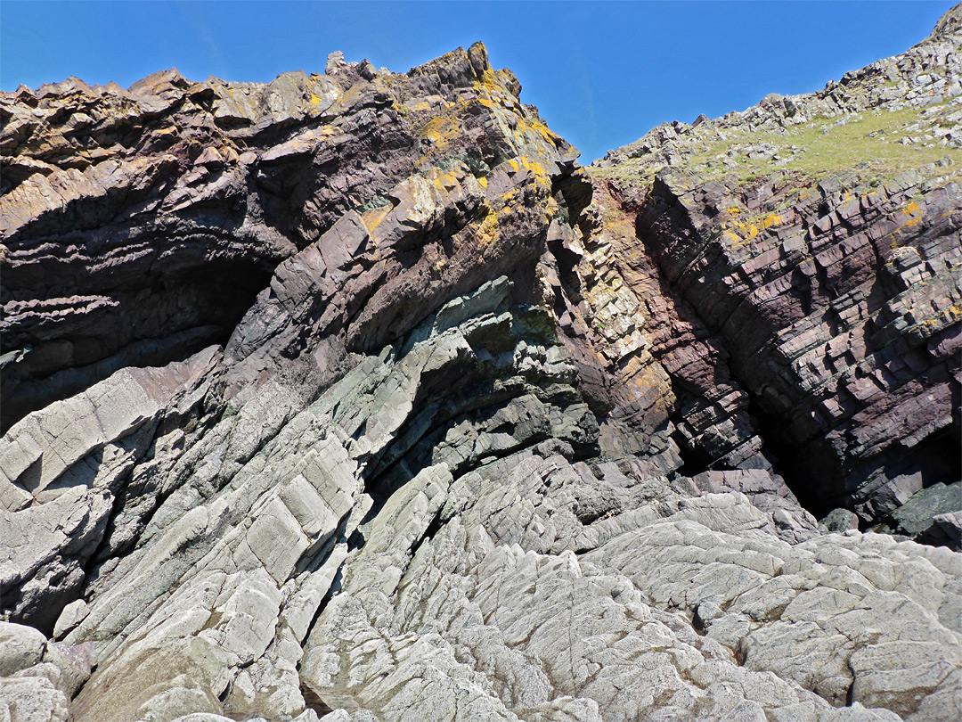 Cliffs below Hurlstone Point