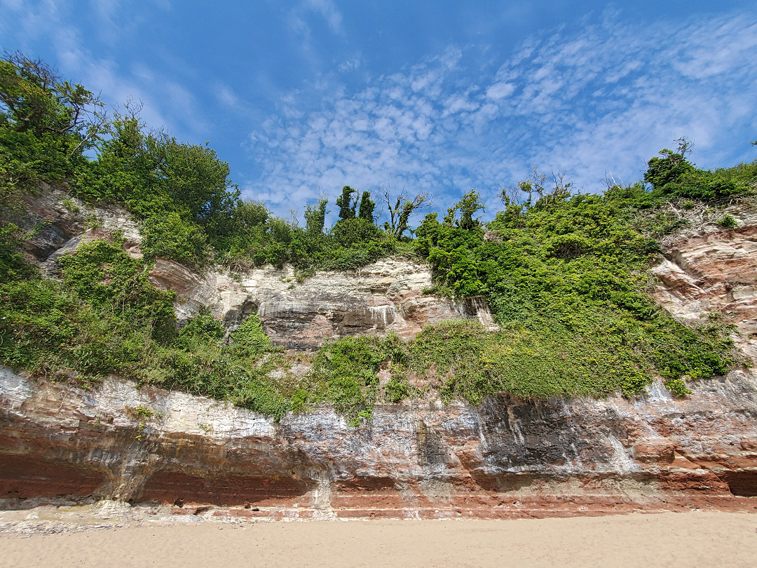 Beach and cliffs