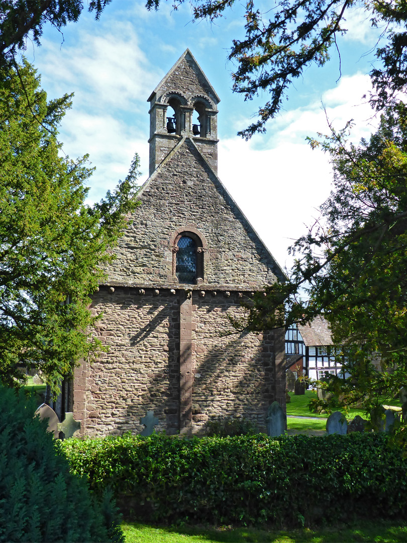 West end of the church