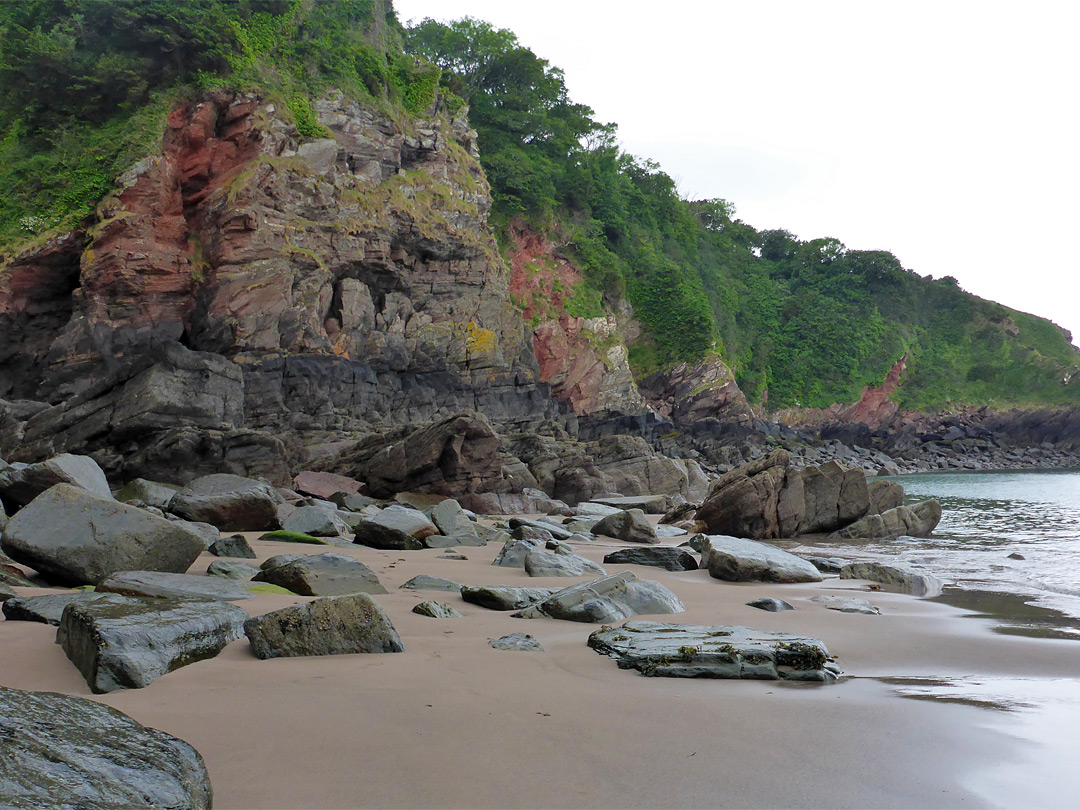 Rocks and sand