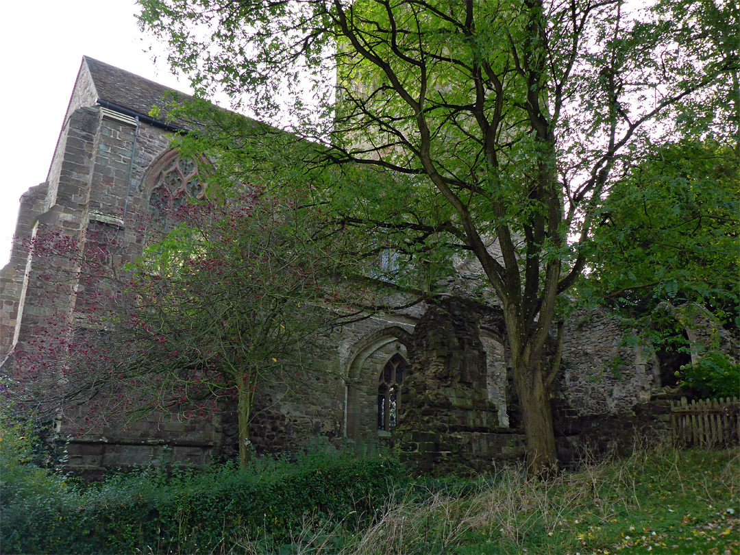 North side of the church