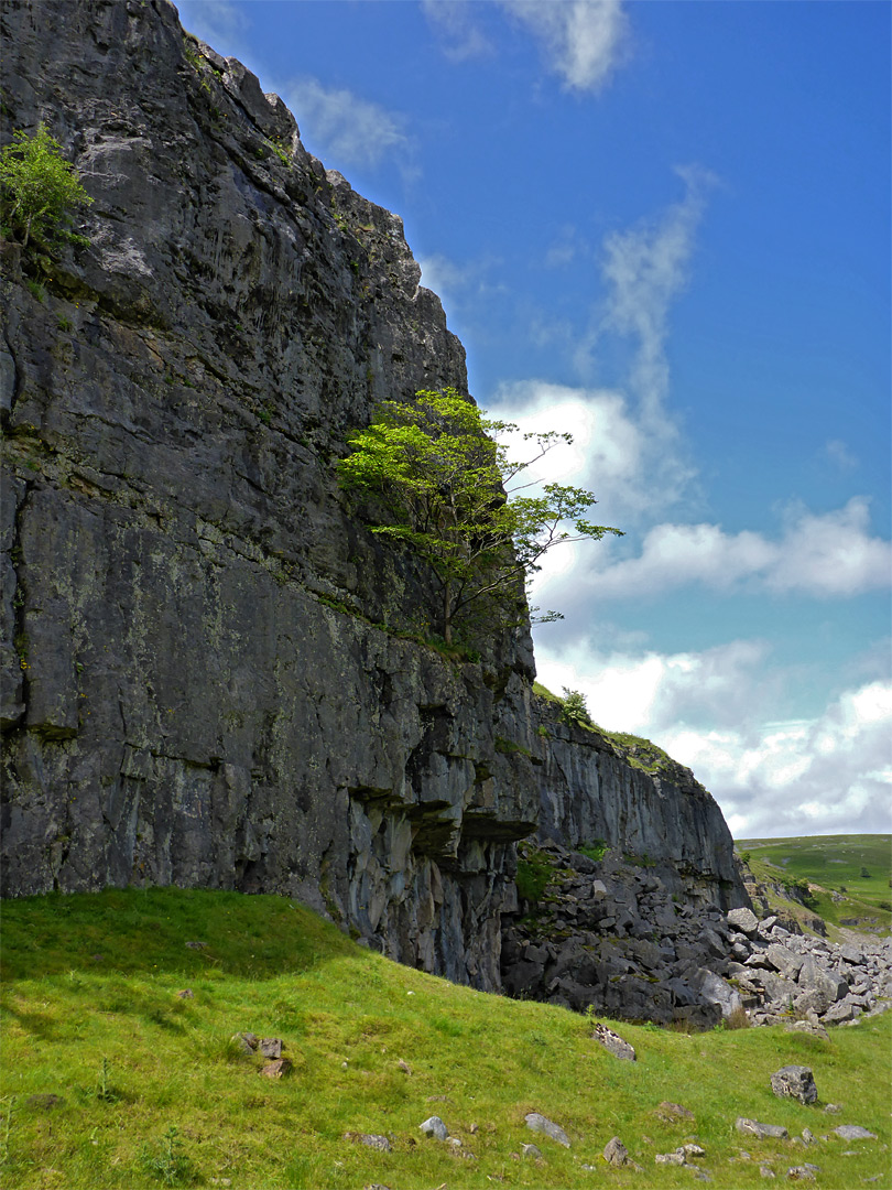 Layered cliffs