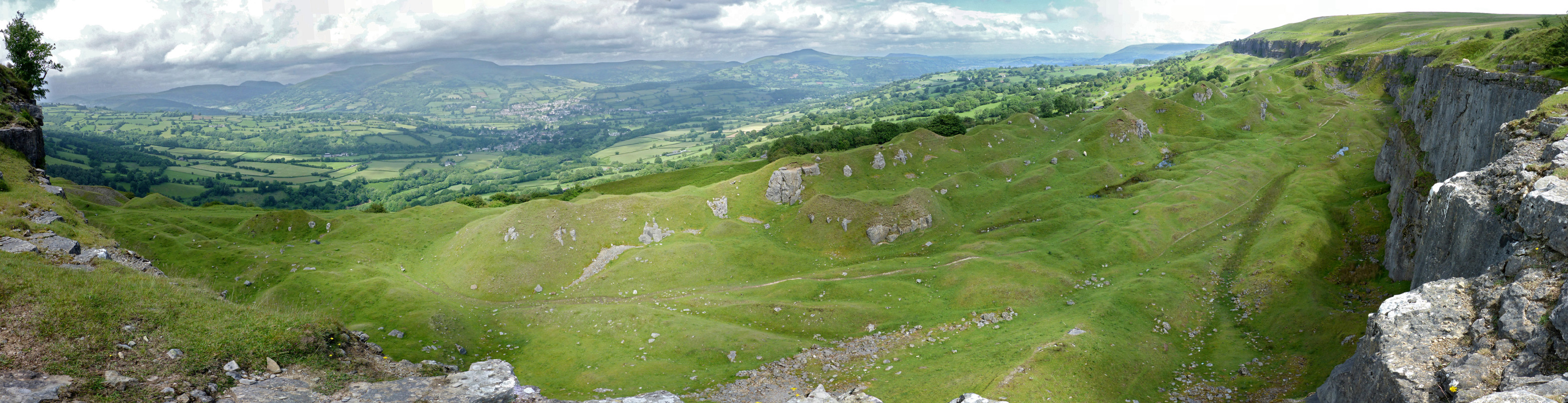 Panorama of the quarries