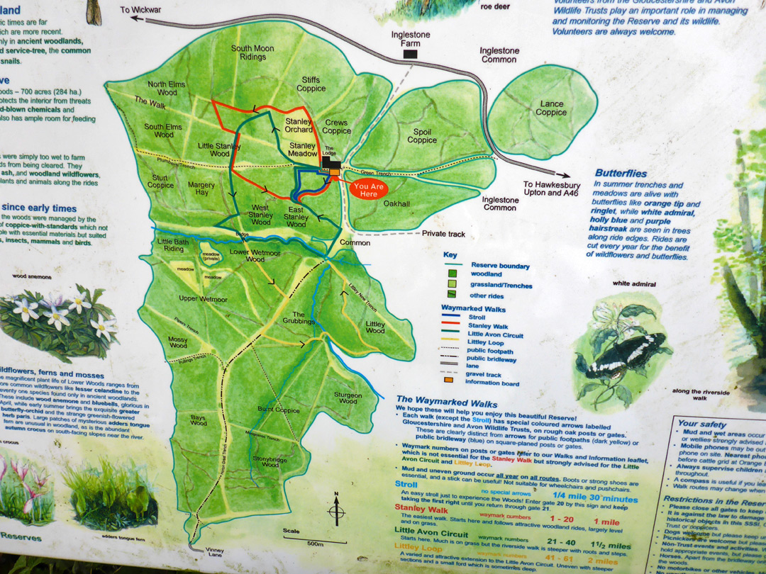 Map of the reserve
