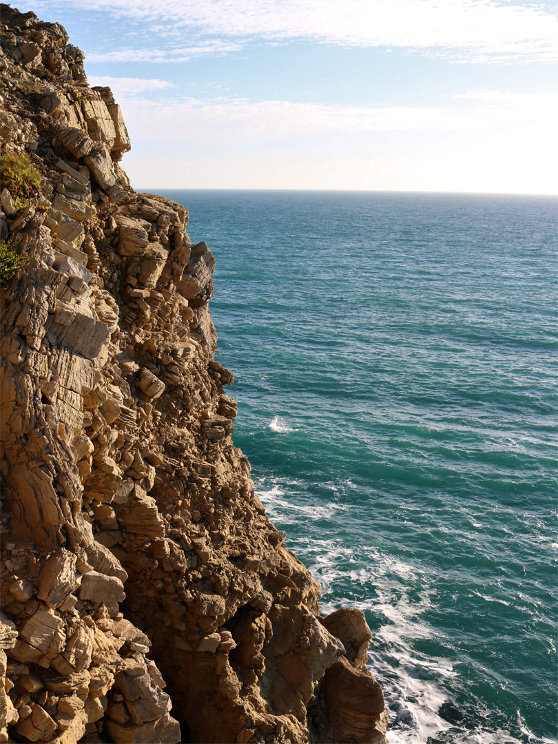 Jagged cliffs