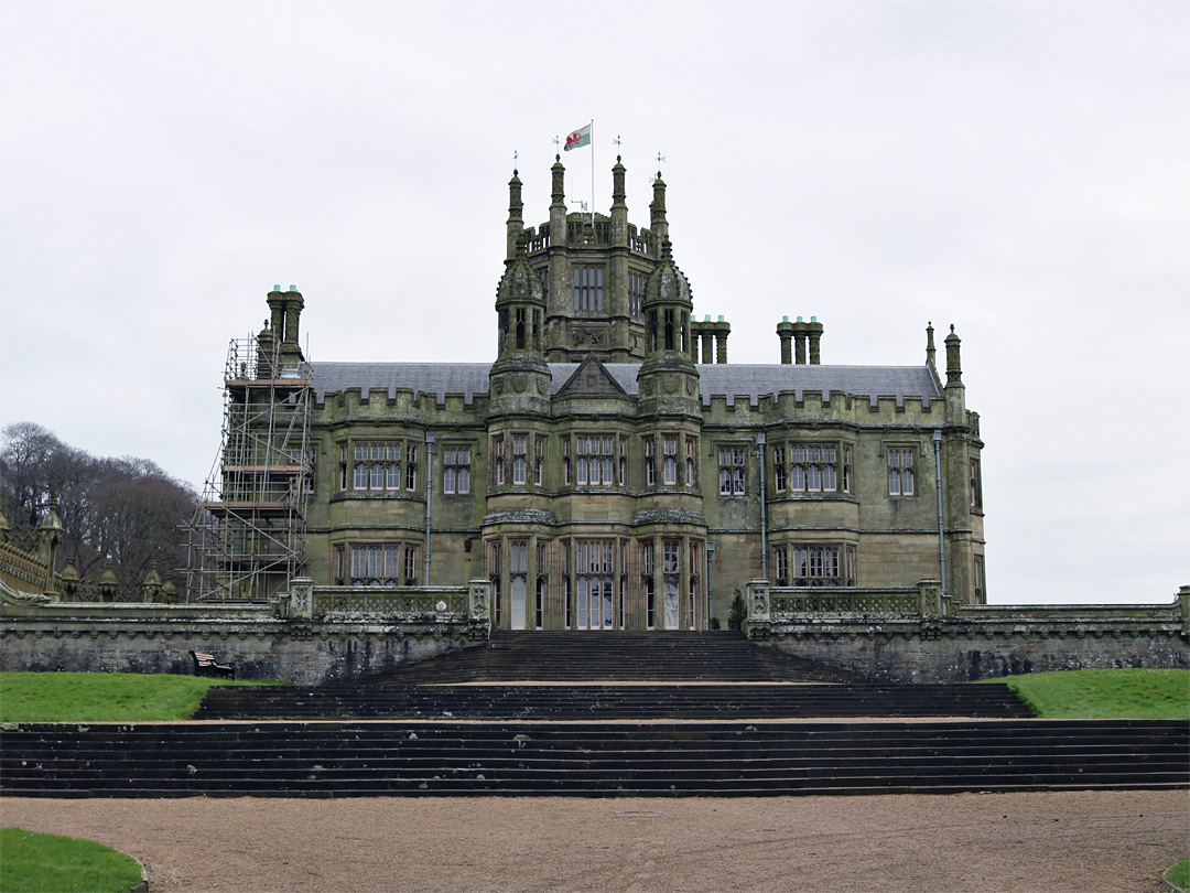 Steps to Margam Castle