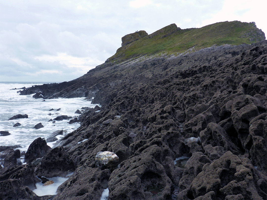 Eroded limestone