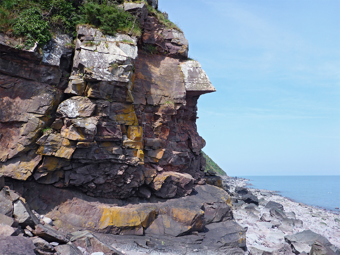 Colorful cliff