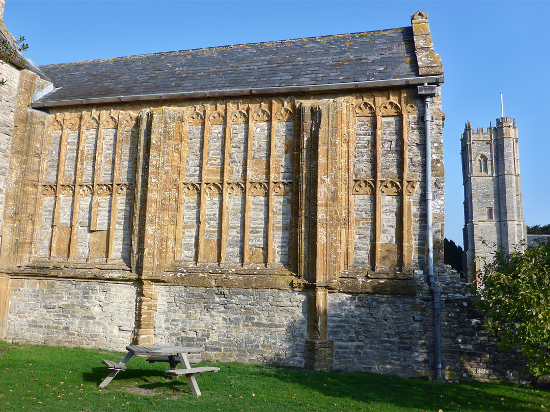 South cloister wall