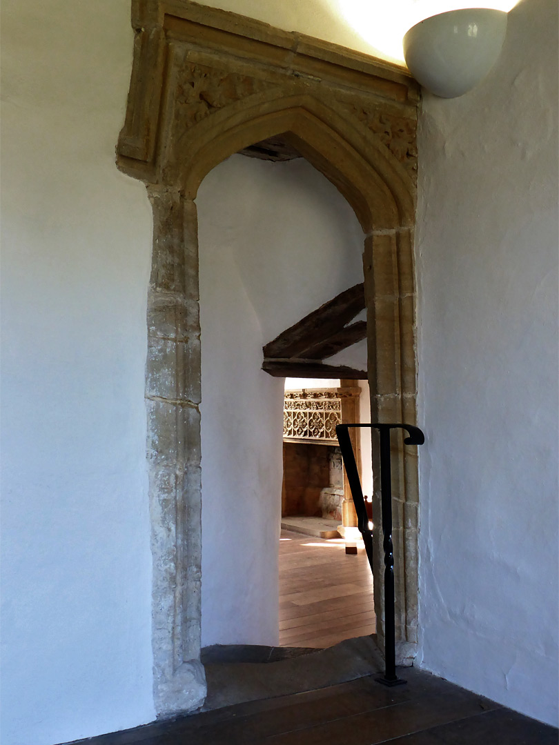 Corner doorway