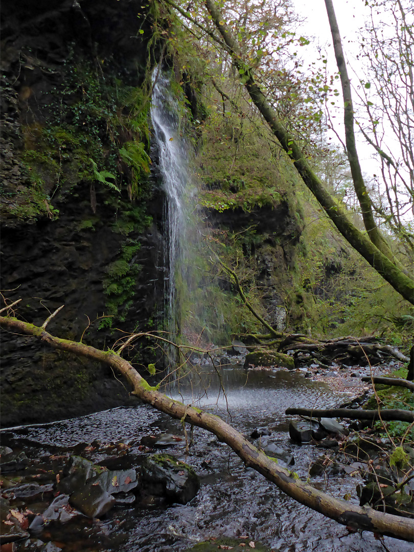 Waterfall and pool