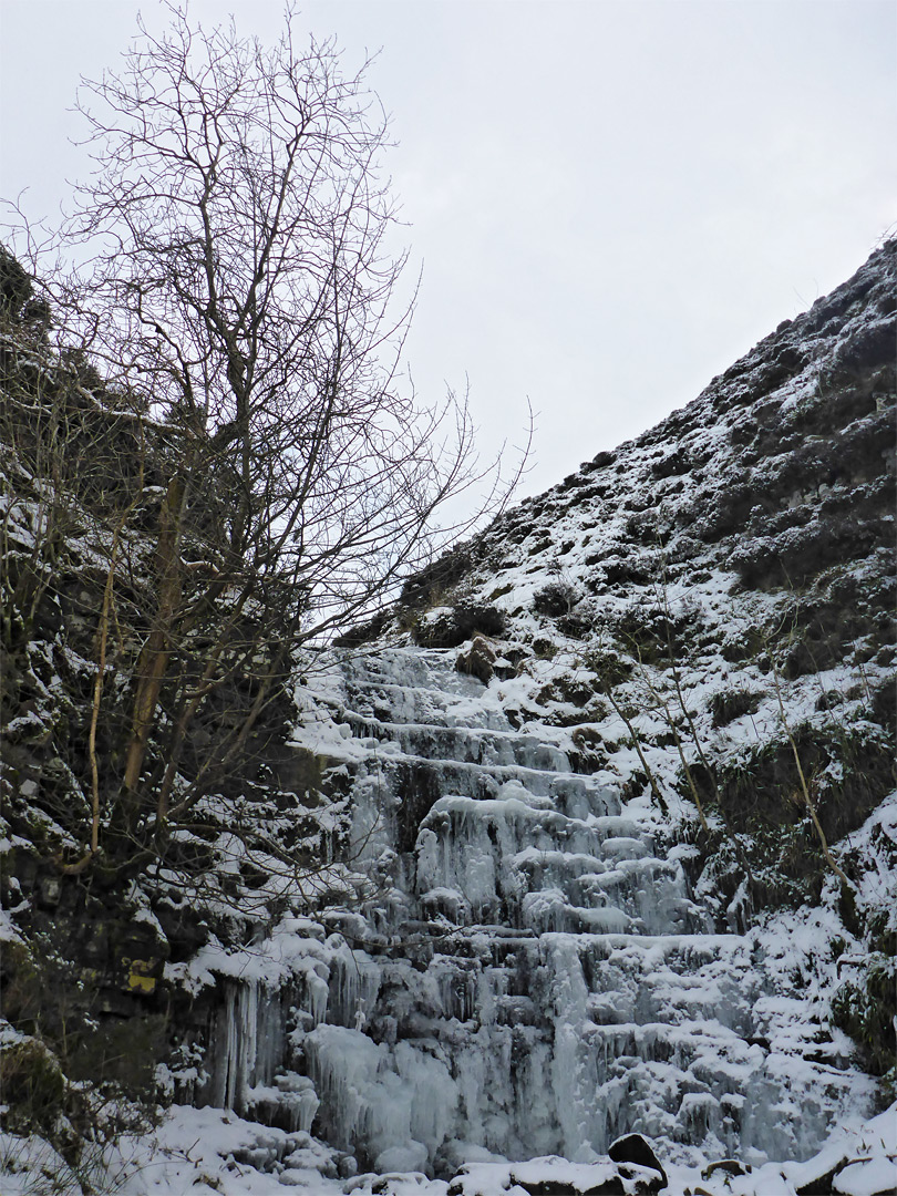 Frozen waterfall