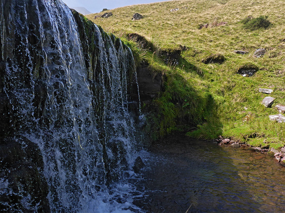 Pool and waterfall