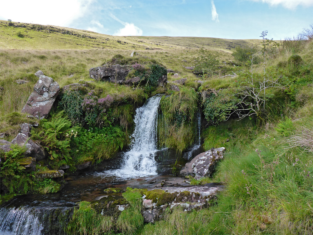 Waterfall and pool