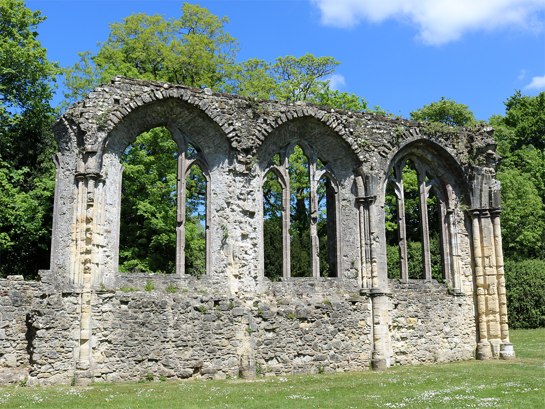 Three arched windows