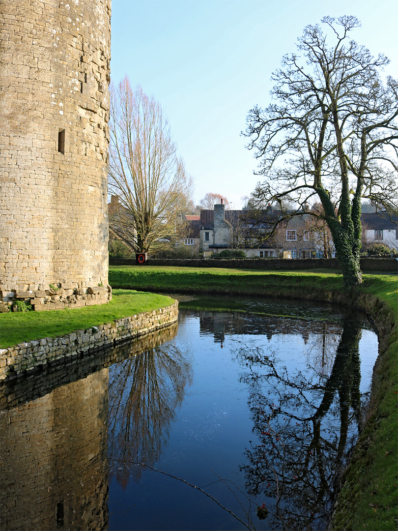 West side of the moat