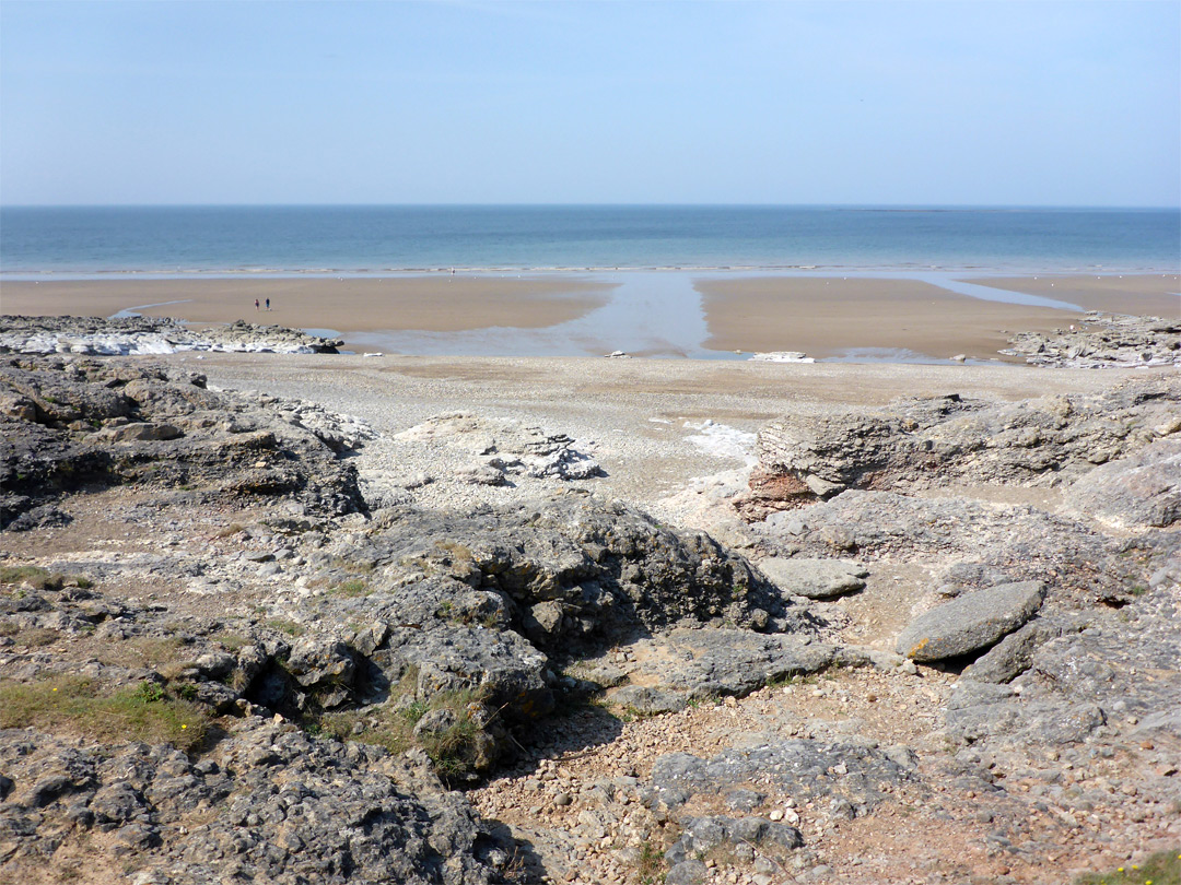 Sand and rocks