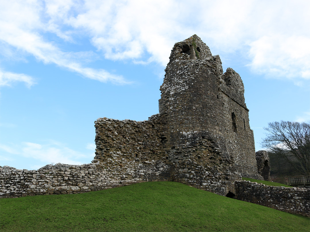 North side of the keep