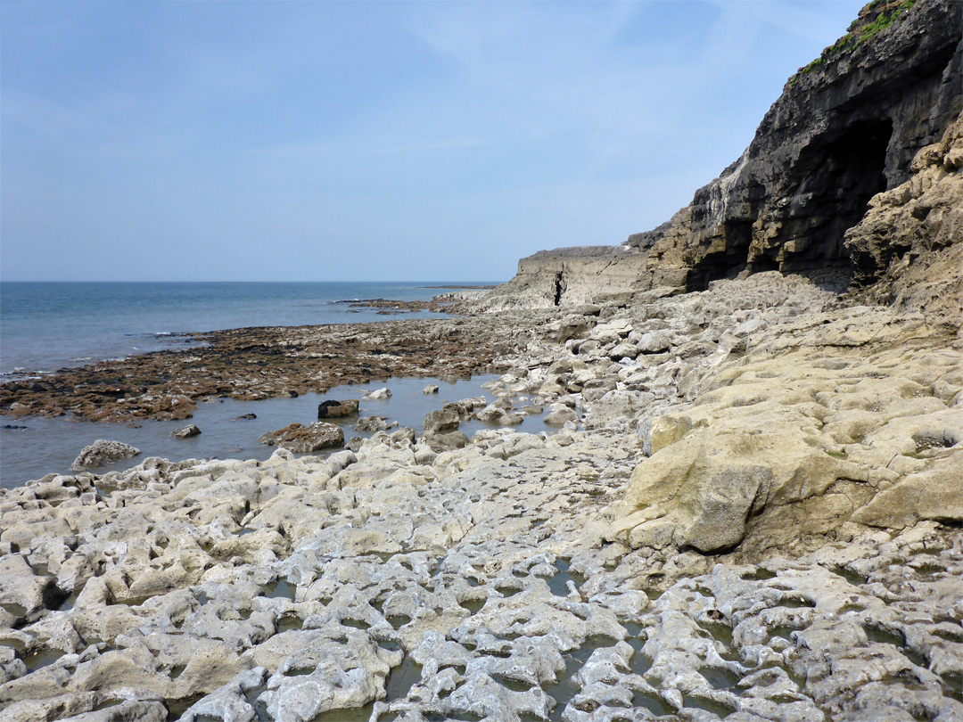 Terraces and cliffs