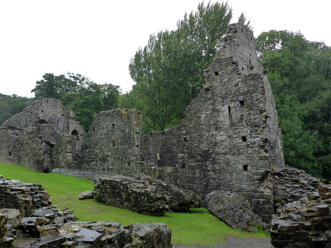 Wall of the great hall