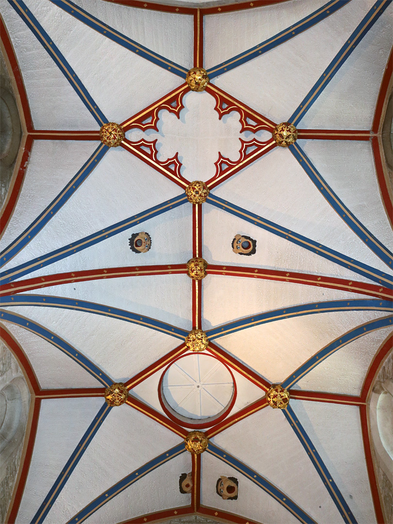North transept roof