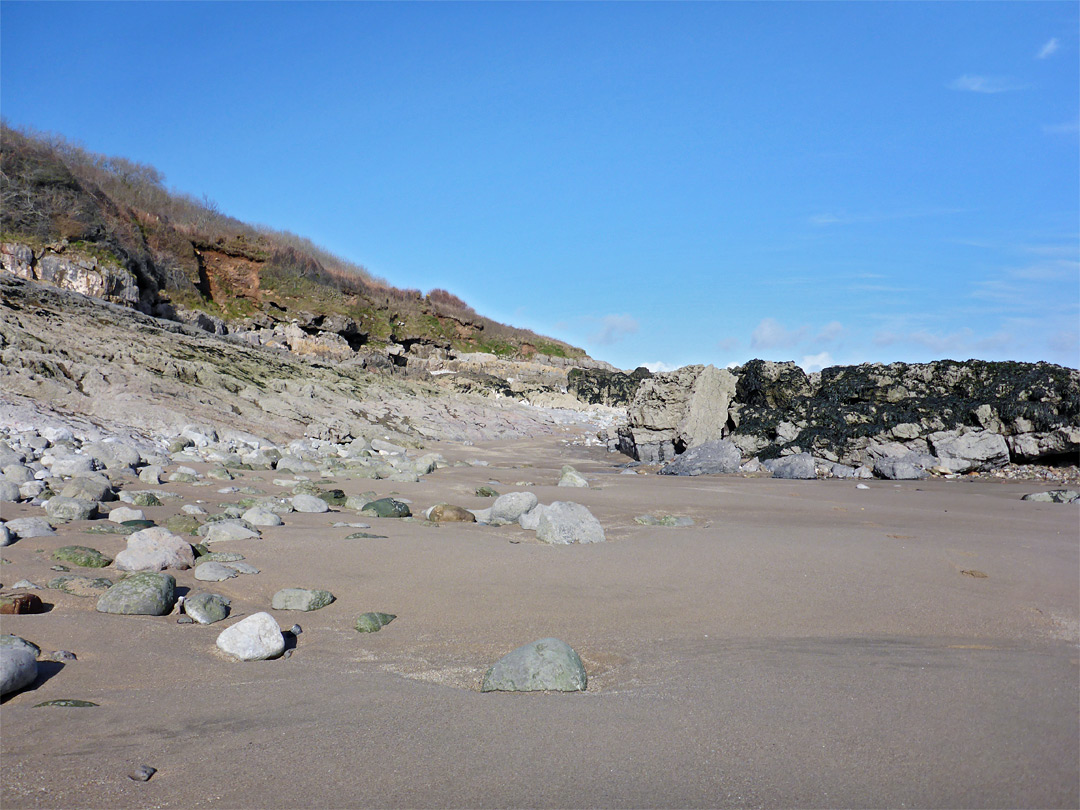 Sand below Oxwich Point