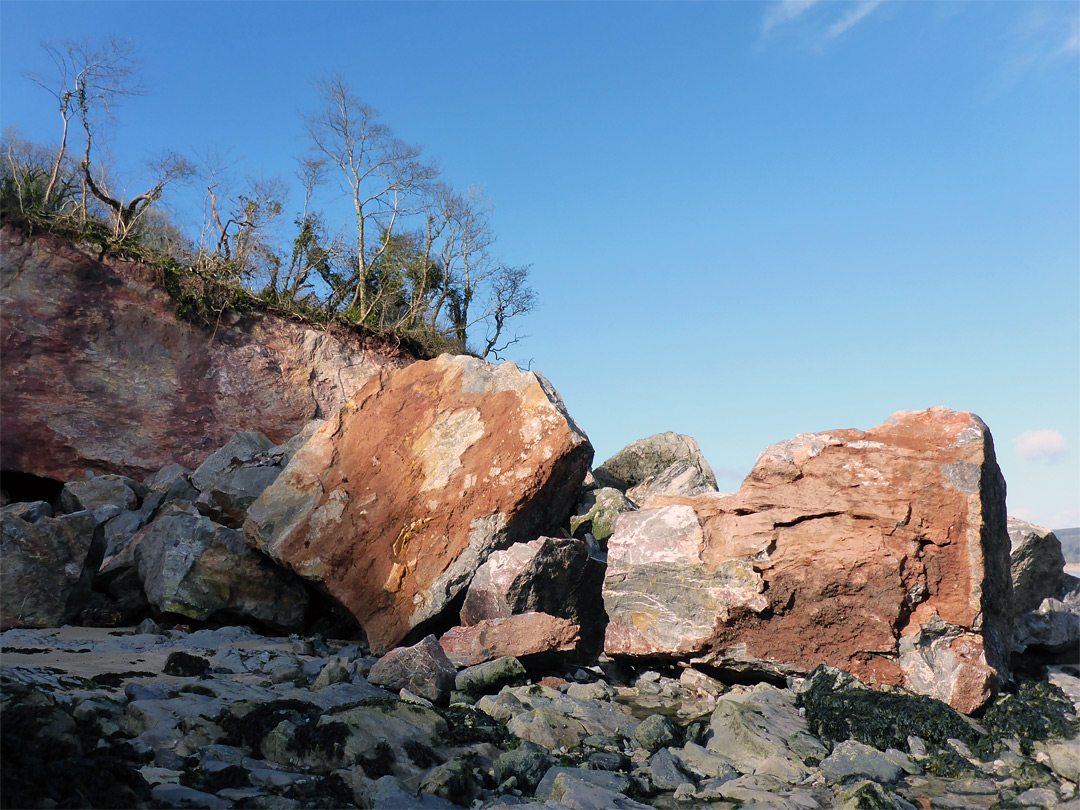 Huge boulders