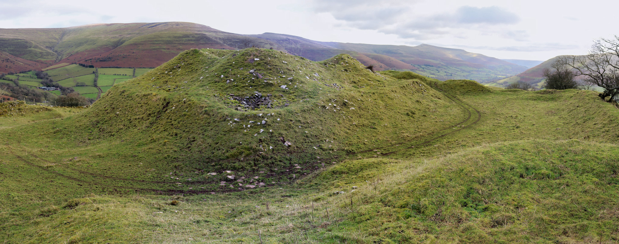 Ditch around the keep