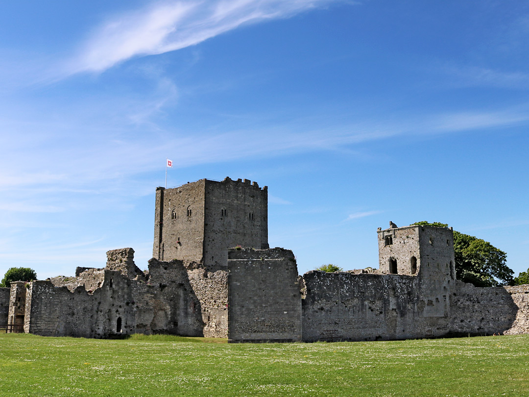 Flag above the castle