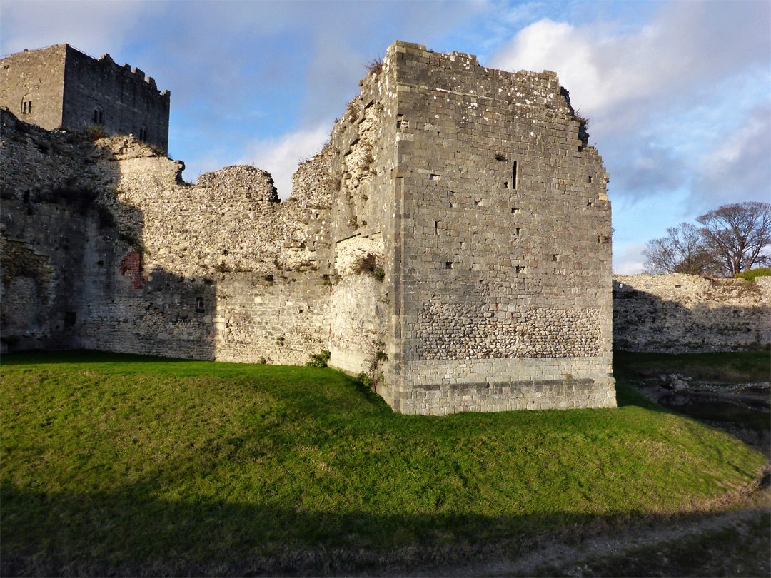 Southeast castle walls