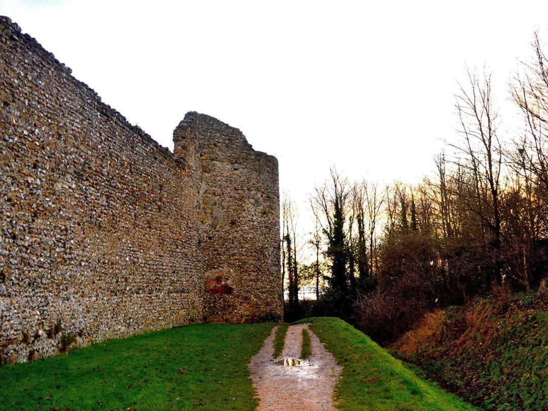 West wall of the fort