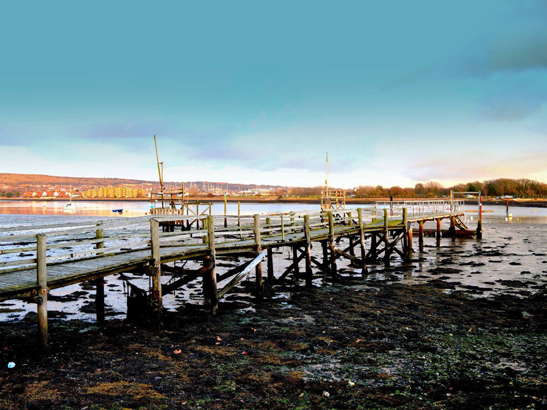 Wooden pier