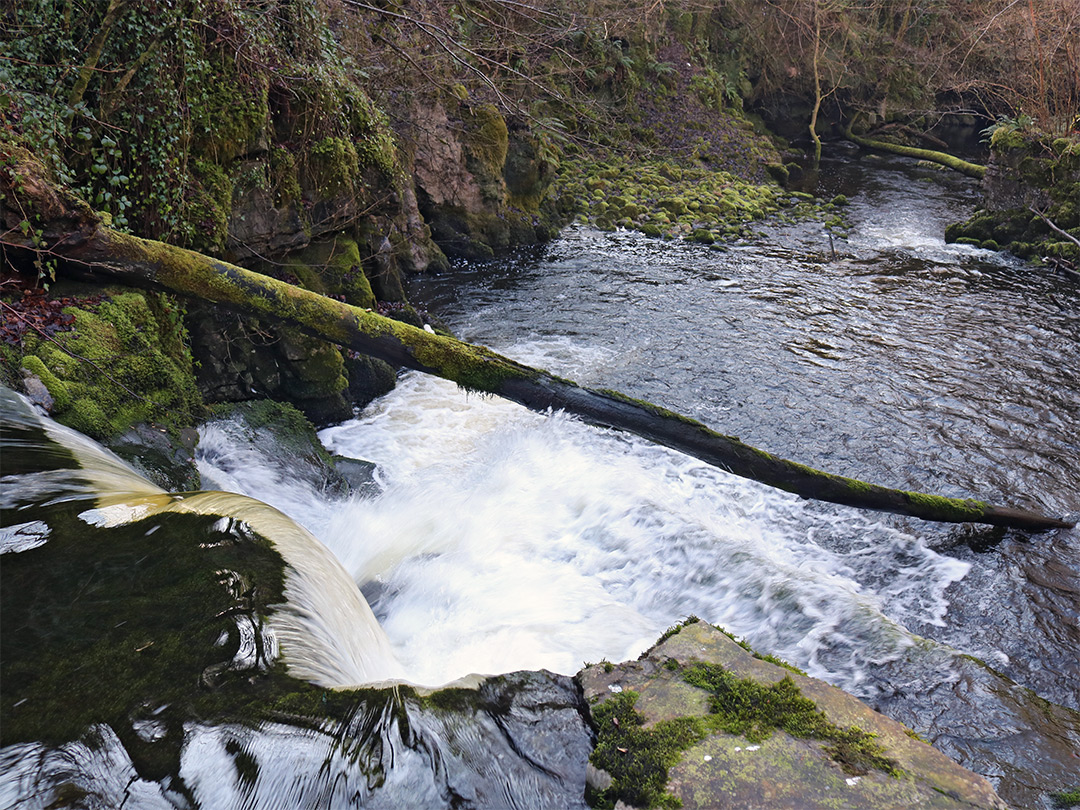 Cascade above Pwll Glas