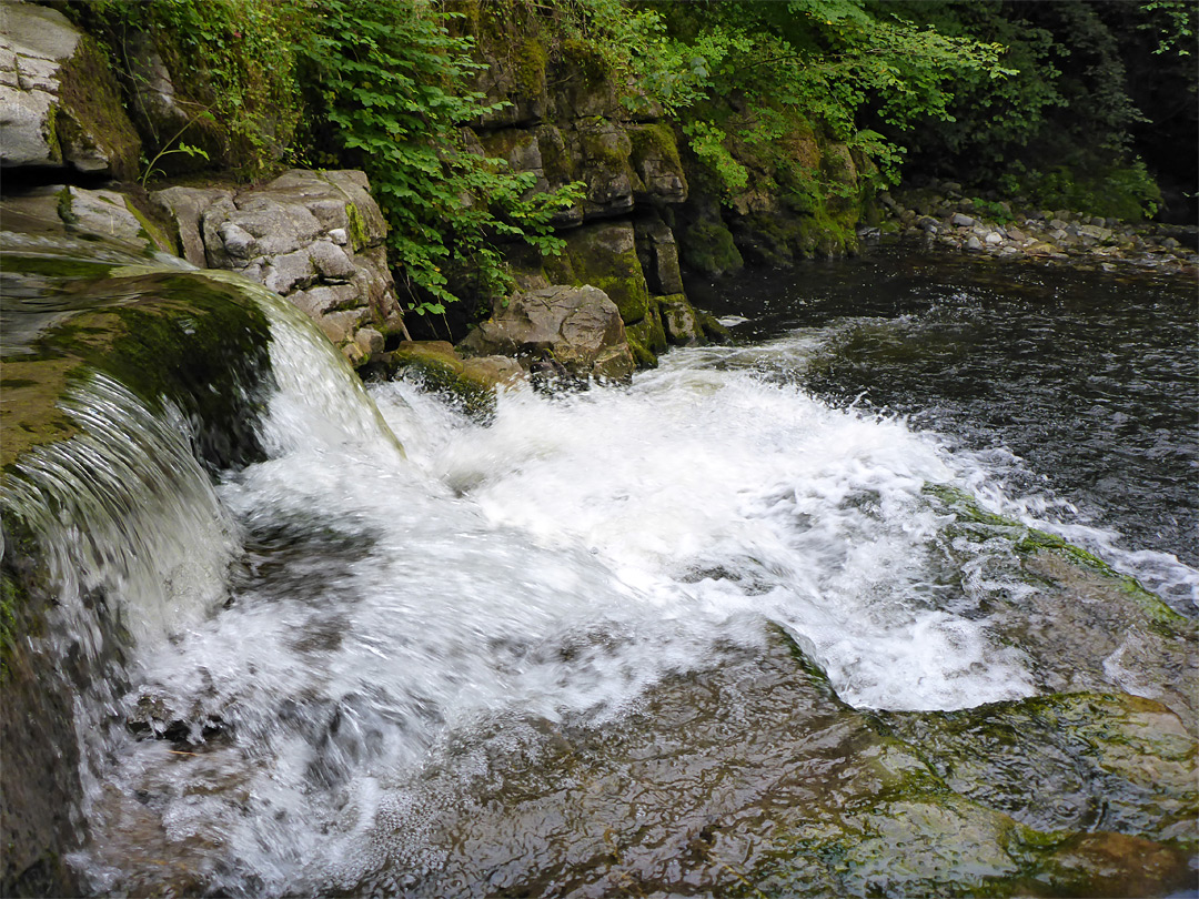 Pool and waterfall