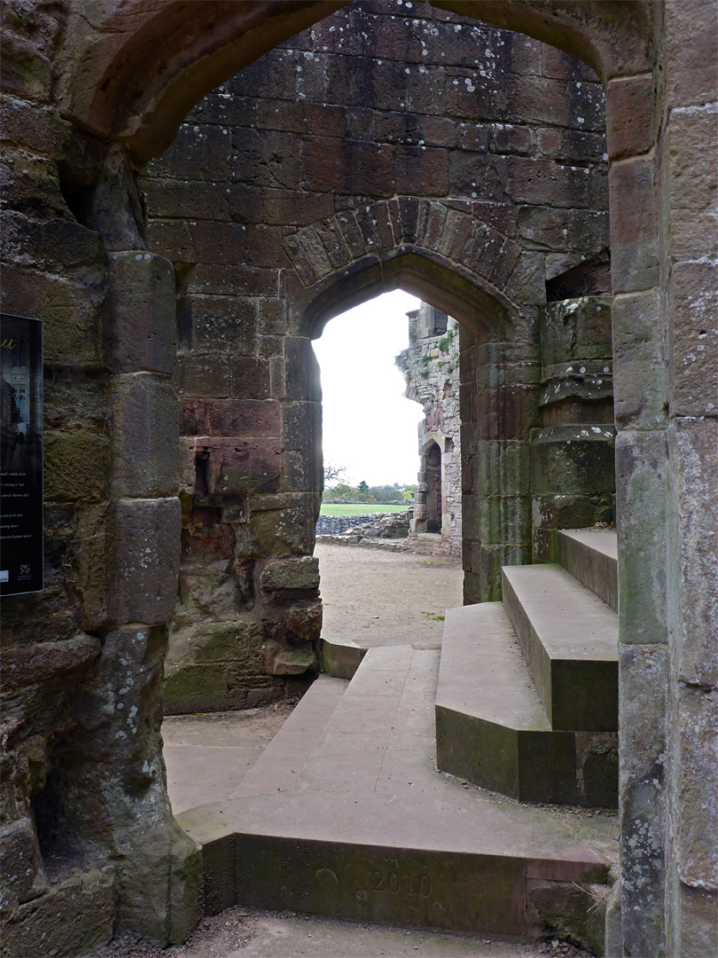 Foot of the grand staircase