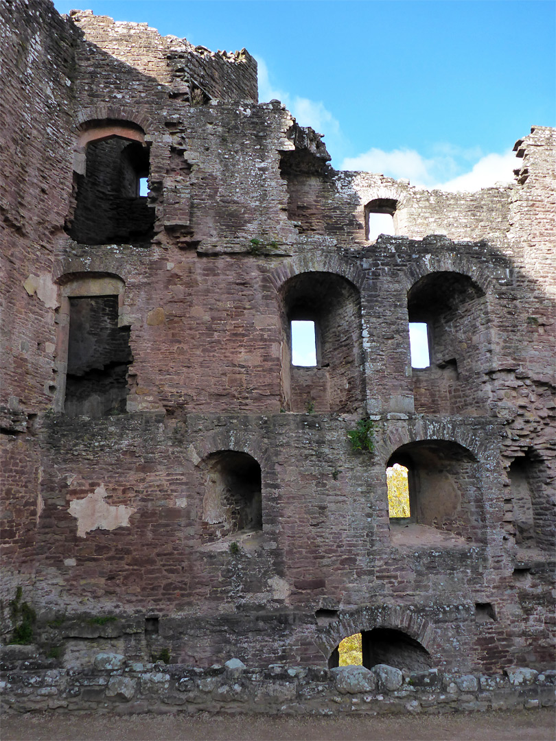 Walls of the great hall