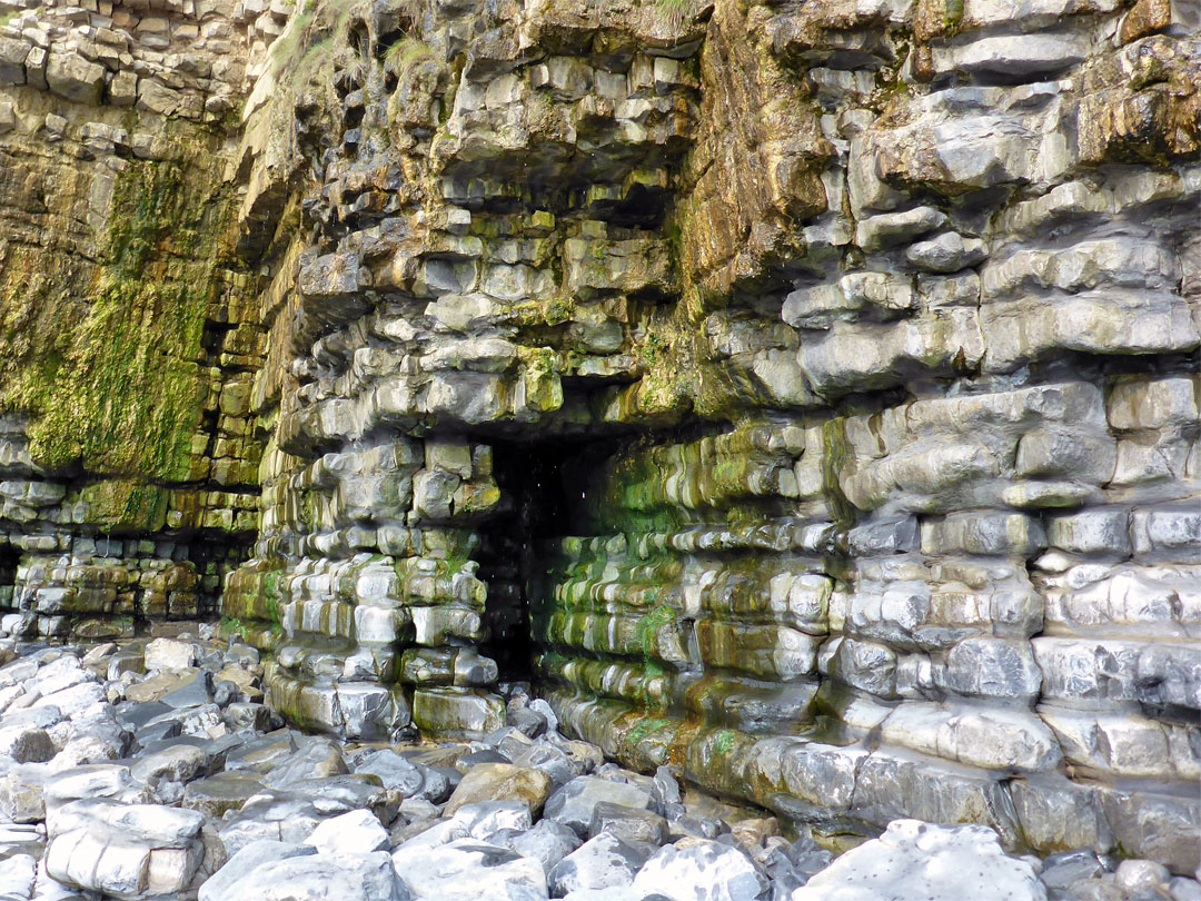 Cavity in the cliffs