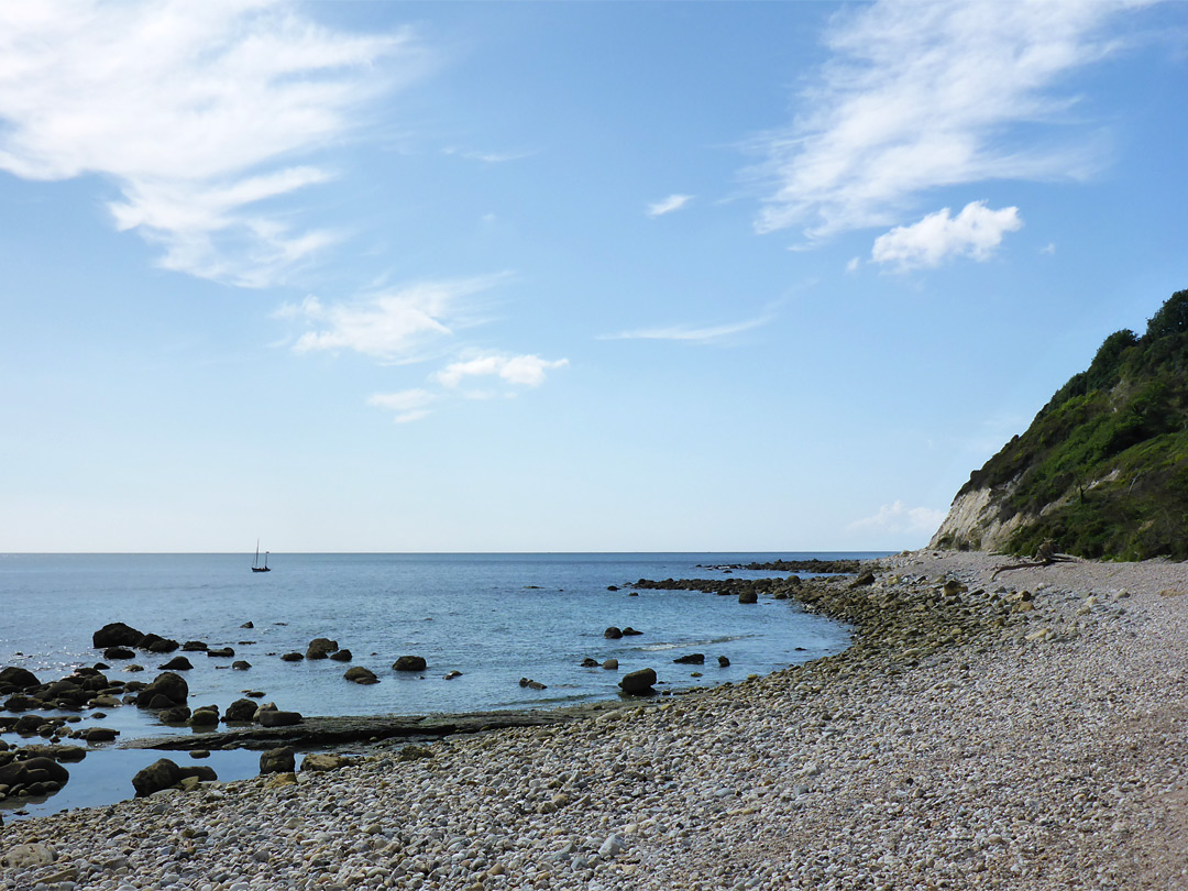 Beach below the Rousdon Cliffs