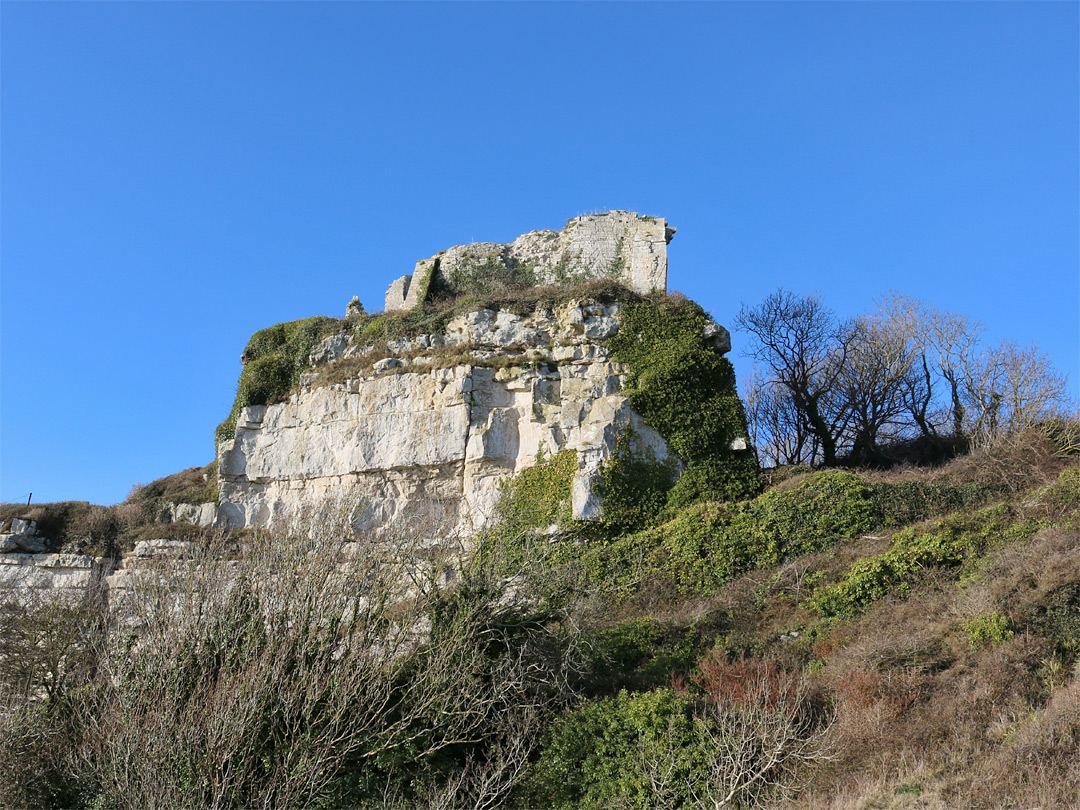 Cliff to the southeast
