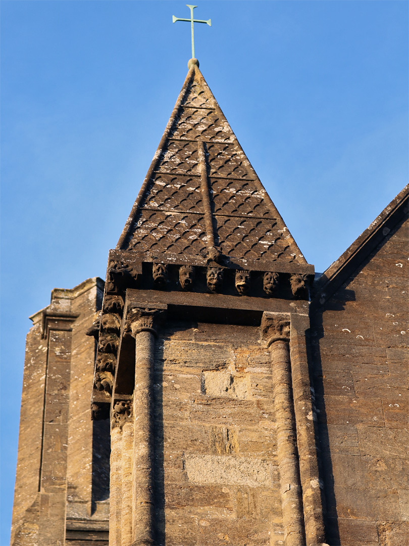 Turret with gargoyles
