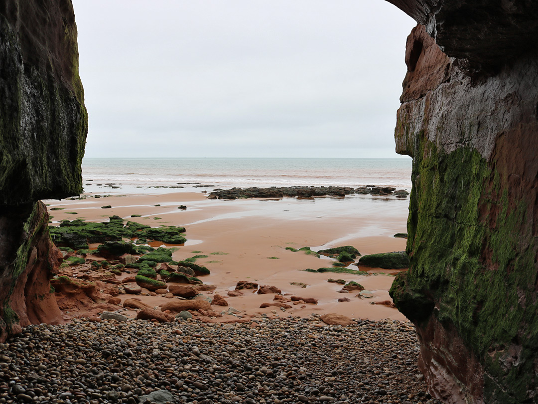 Pebbles in a cave