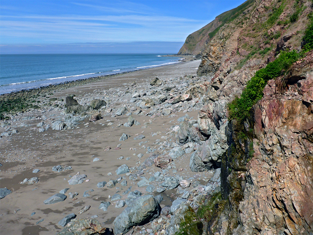 End of the path to Sillery Sands